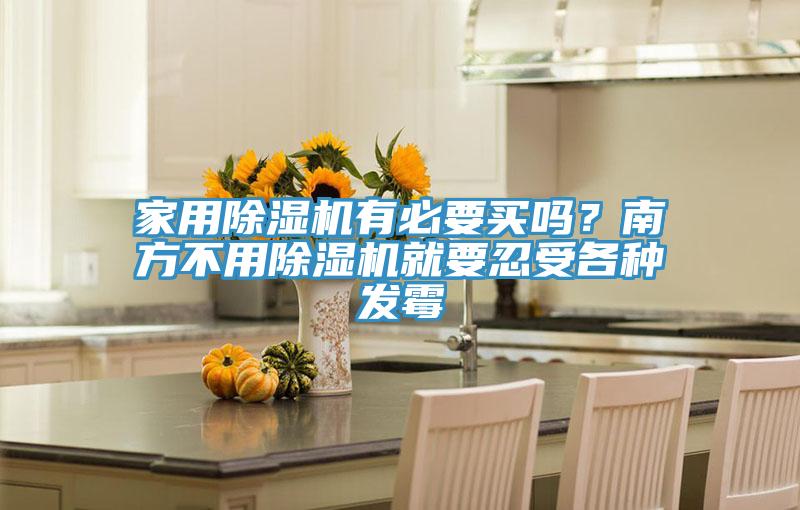 家用除濕機有必要買嗎？南方不用除濕機就要忍受各種發霉
