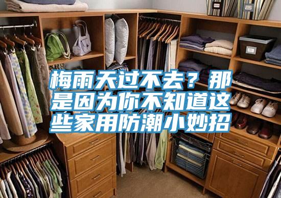 梅雨天過不去?那是因為你不知道這些家用防潮小妙招