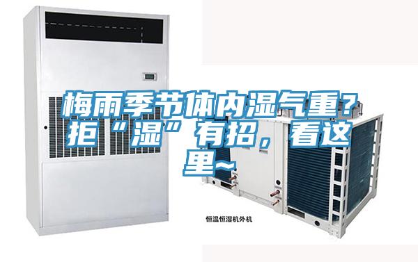 梅雨季節體內濕氣重?拒“濕”有招,看這里~