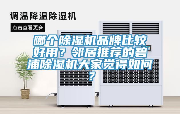 哪個除濕機(jī)品牌比較好用？鄰居推薦的碧浦除濕機(jī)大家覺得如何？