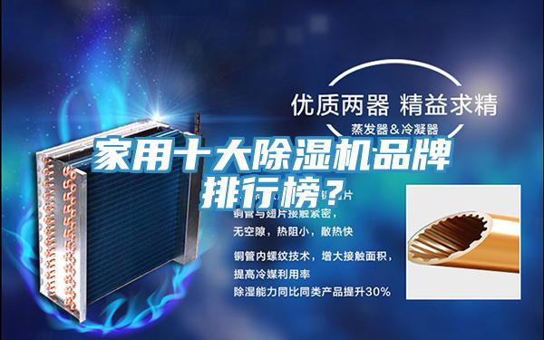 家用十大除濕機品牌排行榜？
