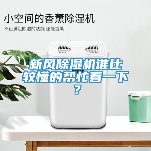 新風除濕機誰比較懂的幫忙看一下？