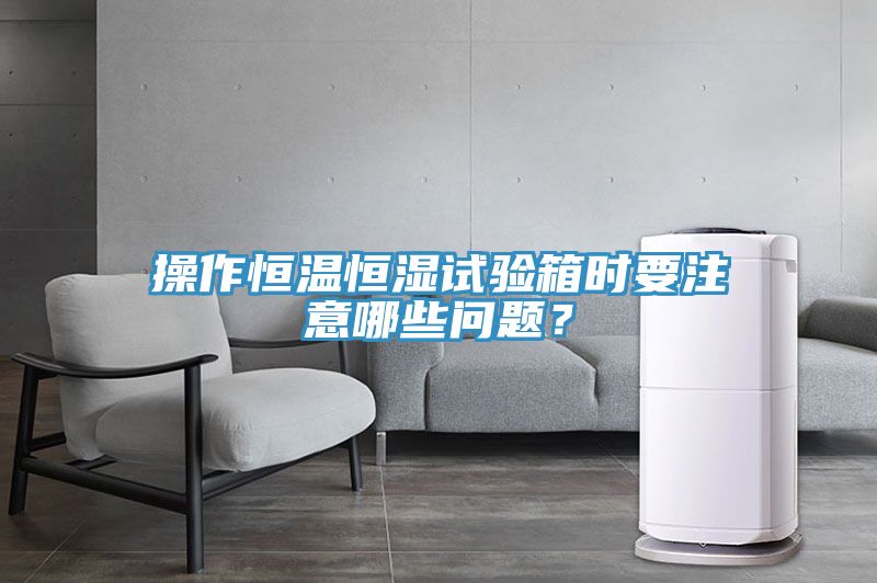 操作恒溫恒濕試驗(yàn)箱時(shí)要注意哪些問(wèn)題?